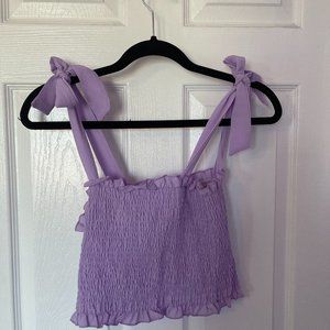 Purple Crop Top